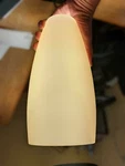 Besa Lighting Pendant Vanilla Matte Glass & Satin Nickel Trim (complete Fixture). Fixed Price $39.00.