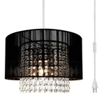 Tislyco Plug Chandelier, Crystal Lighting With Long Cord 15FT A.... Fixed Price $65.20.