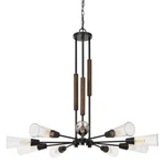 Cal Lighting Vasto Wood/metal Chandelier, Pine/iron FX-3693-9. Fixed Price $332.00.