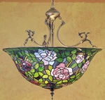 Meyda Tiffany 30469 Glass 3-LIGHT 24"W Pendant With Handmade Shade. Fixed Price $1337.55.