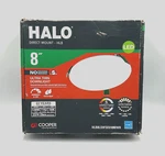 Halo 8" Direct Mount Ultra Thin Downlight HLB8LS9FSE010MWR Dimmable 5 Colors. Fixed Price $28.75.