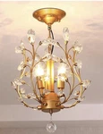 Garwarm 3-LIGHT Chandeliers,ceiling Lights,crystal Pendant Lighting. Fixed Price $65.00.