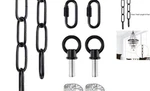 Mr.color Black Metal Chandelier - Heavy Duty, 6 Feet Chain For Pendant Lights,. Fixed Price $24.50.