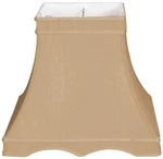 Square Bell With Gallery Designer Lamp Shade, Antique Gold, 5.75 X 10.5. Fixed Price $77.92.