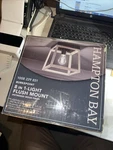 New Hampton Bay Burkepoint 8.25 In. 1-LIGHT Woodgrain Flush Mount 1008 229 851 *. Fixed Price $17.99.