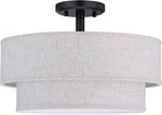 Doraimi 15" Led Semi Flush Mount Light With Adjustable Fabric Shade. Fixed Price $132.99.