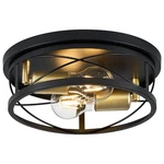Violoemi Farmhouse Lights,black And Gold Industrial Flush Mount Ceiling Light.... Fixed Price $46.35.