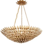 Crystorama 519-GA Broche 8-LIGHT Large Chandelier In Antique Gold. Fixed Price $1398.00.