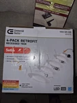 Commercial Electric 5&6" Led Color Changing Recess Trim White 4 Pack 1002936217. Fixed Price $25.53.