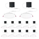 Commercial Electric 6 In. Led Round Adj Temp Canless Recessed Light (12-PACK). Fixed Price $123.16.