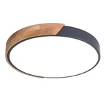 Huoku Lumin 19.7 In. 1-LIGHT Wood And Gray Finish Dimmable Led Flush Mount 6000K. Fixed Price $69.95.