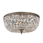Crystorama 3 Light Bronze Clear Hand Cut Ceiling Mount Ii 714-EB-CL-MWP. Fixed Price $498.00.