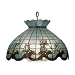 Meyda Lighting 20'W Roseborder Pendant, Zaz Purple Pas - 31208. Fixed Price $1489.25.