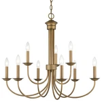 Livex Lighting 42687 Estate 9 30"W Taper Candle Style - Gold. Fixed Price $529.96.