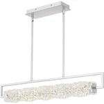 Polished Chrome Led Linear Chandelier From The Klass Collection. Fixed Price $1069.99.