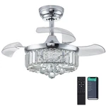 Dumaiway 30" Chandelier Ceiling With Light Crystal Modern Fandelier Rever.... Fixed Price $163.24.
