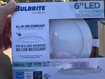 Bulbrite 6 In. Warm White Light Ic Rated Recessed Led Kit Pack. Fixed Price $16.95.