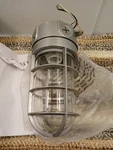 Utilitech 045028 Metal & Glass Security Vapor Tight Ceiling Light. Fixed Price $24.99.