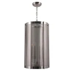 Xena Collection 4-LIGHT Brushed Nickel Indoor Pendant (WI894437) By World Import. Fixed Price $99.00.