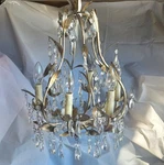 Vintage Restoration Hardware Baby & Child Vine 6 Arm Chandelier Silver Finish. Fixed Price $155.00.