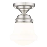 Z-lite Vaughn 6 In. Brushed Nickel Flush Mount Matte Opal Glass Shade. Fixed Price $40.99.