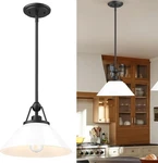 Never Installed Nib Hwh Pendant Hanging Island Light Model # 5HYS89MIL-G Bk. Fixed Price $20.00.