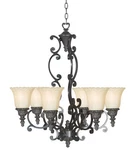 Kenroy 90046BRZ Regal 6-LIGHT Chandelier Fixture Bronze. Fixed Price $483.19.