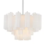 Crystorama Lighting Group ADD-308-WH Addis 9 22"W Waterfall Chrome. Fixed Price $1038.40.