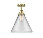 Innovations Lighting 447-1C-16-12-L Cone Semi-flush 12"W Brass. Fixed Price $231.00.