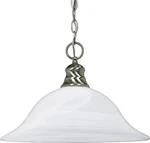 Nuvo Lighting 60/390 Nickel Single 16"W Pendant. Fixed Price $104.34.