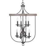 Progress Lighting Gulliver 8-LIGHT 21IN Candle Chandelier Grey Farmhouse Foyer. Fixed Price $320.57.