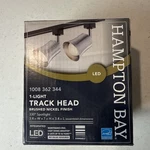 Hampton Bay Flared Integrated Led Lin Track Step Head Brushed Nickel 1008362344. Fixed Price $9.00.