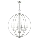Used Livex Lighting 40916-91 Arabella Globe Pendant Shabby Chic. Fixed Price $509.97.