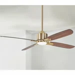 Hampton Bay Chelia Indoor Led Ceiling Fan Gold 56" SW22008GD. Fixed Price $129.99.