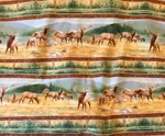 Breaking Light Elk Stripe Fabric By The Yard. Fixed Price $14.00.