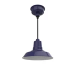 Cocoweb 12" Led Pendant Light Oldage Cobalt Blue Barn Style Modern Hanging Lamp. Fixed Price $100.00.
