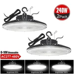 Kukuppo (2PACK) Ufo High Bay Led Shop Lights 36000LM 240W Gym Garage Barn Lamp. Fixed Price $255.67.