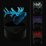Elk Calling Out 3D Illusion Led Light Sign Nightstand Desk Lamp. Fixed Price $19.99.
