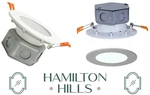 Nib! Hamilton Hills HH1096-L Round Flush Mount Recessed 4" Led Light Cool White. Fixed Price $32.00.