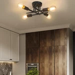 Asnxcju 4-LIGHT Hallway Semi Flush Mount Fixtures, Farmhouse Black. Fixed Price $36.79.