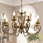Ganeed CHANDELIERS,8 Lights French Country Pendant Chandelier,rustic Vintage .... Fixed Price $213.88.