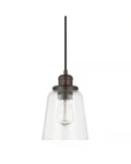 Capital Lighting Mini-pendant, Burnished Bronze 3718BB-135. Fixed Price $70.00.