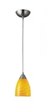 Elk Lighting 416-1CN 1-LIGHT Pendant Satin Nickel And Canary Glass. Fixed Price $89.95.
