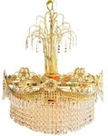 Weinstock Lighting Palace Maria Opulence Chandelier Gold 418-22"P. Fixed Price $1899.05.