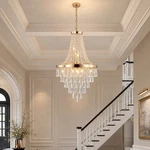 20" K9 Crystal Chandelier French Gold Pendant Light Elegant Ceiling Lamp Fixture. Fixed Price $149.99.