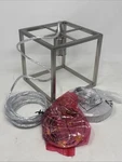 Style Selections Arctura Brushed Nickel Industrial Square Mini Pendant Light. Fixed Price $44.50.