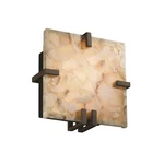 Justice Design Alabaster Rocks Clips Sq Sconce (ada), Dk Brz, Led. Fixed Price $318.00.