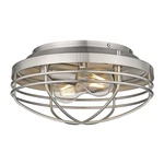 Golden Lighting 9808-FM Seaport 12"W Flush Mount Bowl Grey. Fixed Price $28.21.