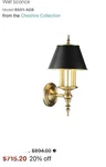 Hudson Valley 9501-AGB Cheshire 2 Light 18" Tall Wall Sconce Aged Brass. Fixed Price $450.00.