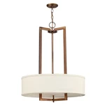 Hinkley Hampton Light Chandelier Inverted Pendant, Brushed Bronze - 3204BR. Fixed Price $1019.15.